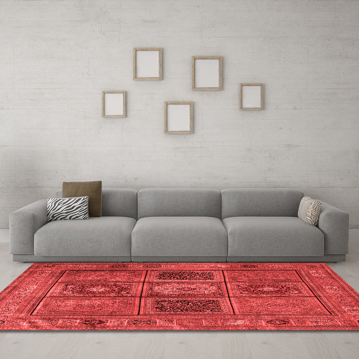 Traditional Red Washable Rugs