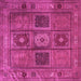 Square Persian Pink Traditional Rug, tr2015pnk