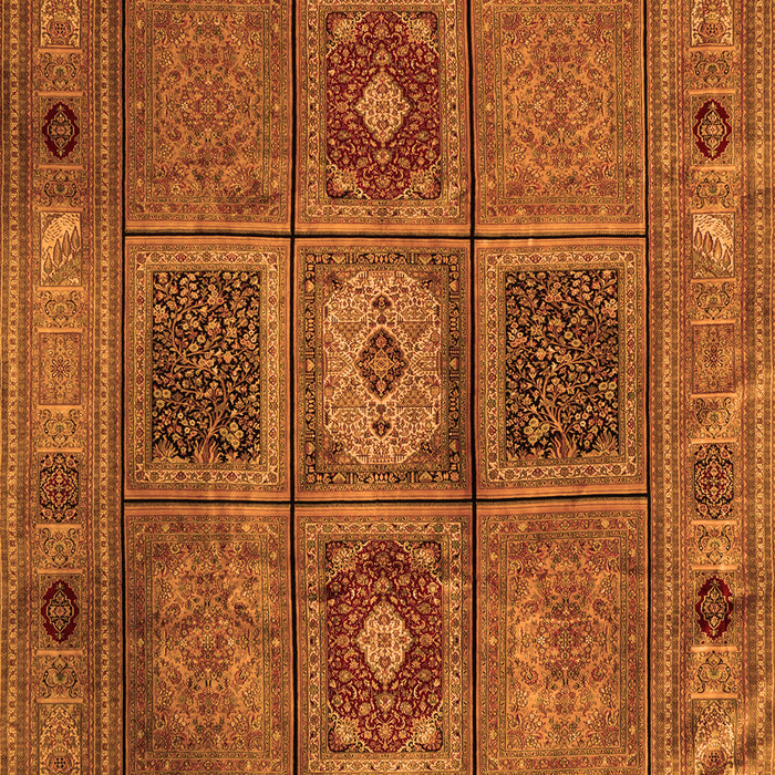 Serging Thickness of Machine Washable Persian Orange Traditional Area Rugs, wshtr2015org