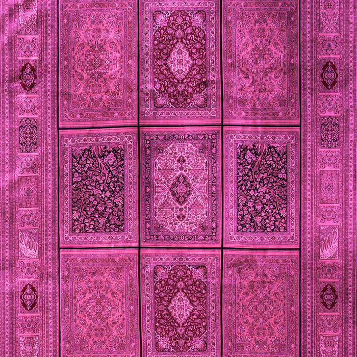 Machine Washable Persian Pink Traditional Rug, wshtr2015pnk