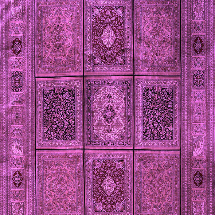 Machine Washable Persian Purple Traditional Area Rugs, wshtr2015pur