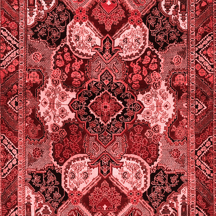 Machine Washable Persian Red Traditional Rug, wshtr2016red