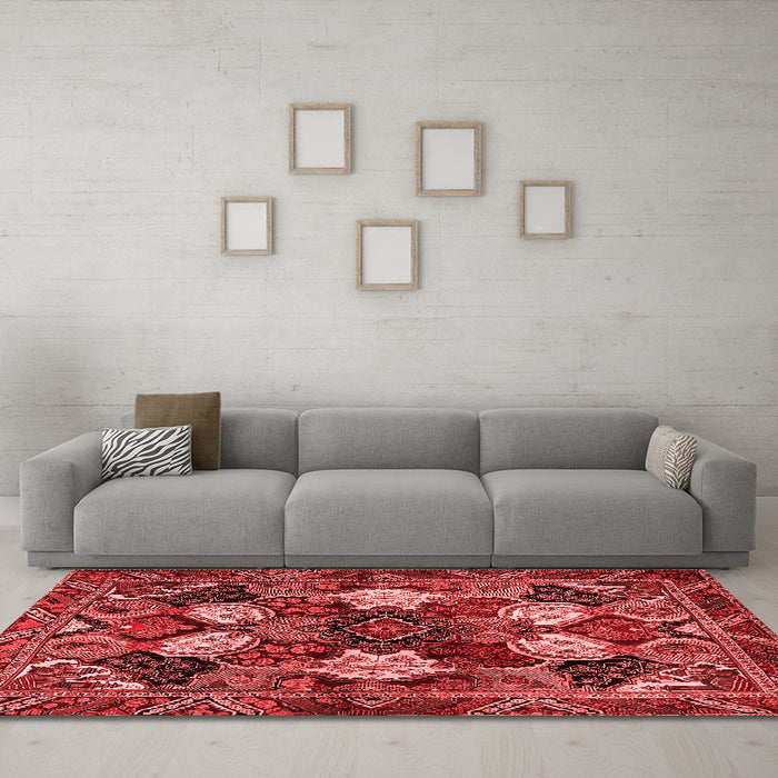 Traditional Red Washable Rugs