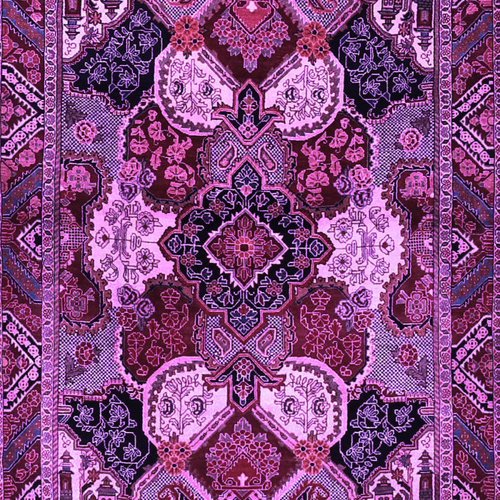 Machine Washable Persian Purple Traditional Area Rugs, wshtr2016pur