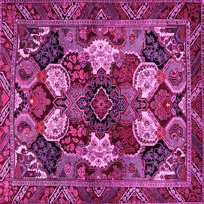 Square Persian Pink Traditional Rug, tr2016pnk