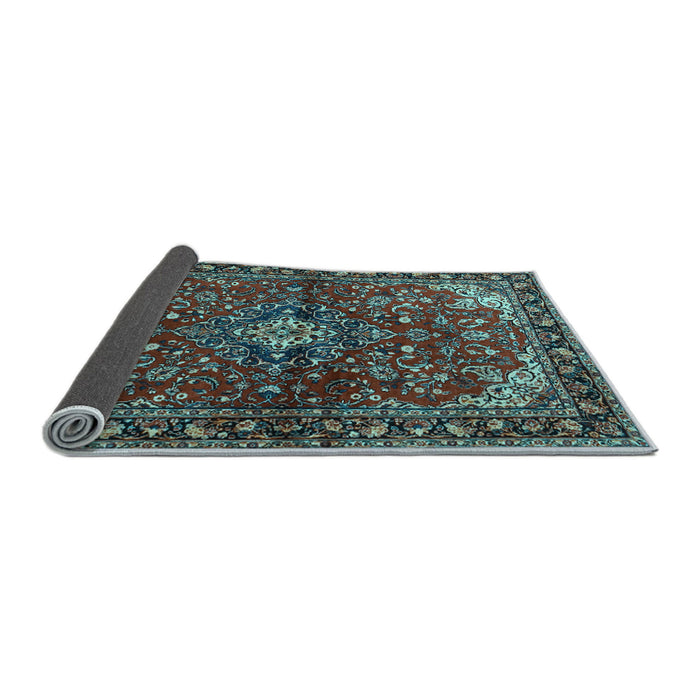 Sideview of Persian Light Blue Traditional Rug, tr2017lblu