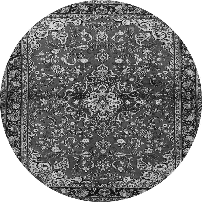 Machine Washable Persian Gray Traditional Rug, wshtr2017gry