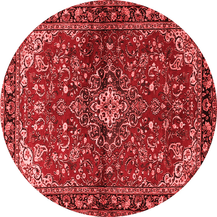 Machine Washable Persian Red Traditional Rug, wshtr2017red