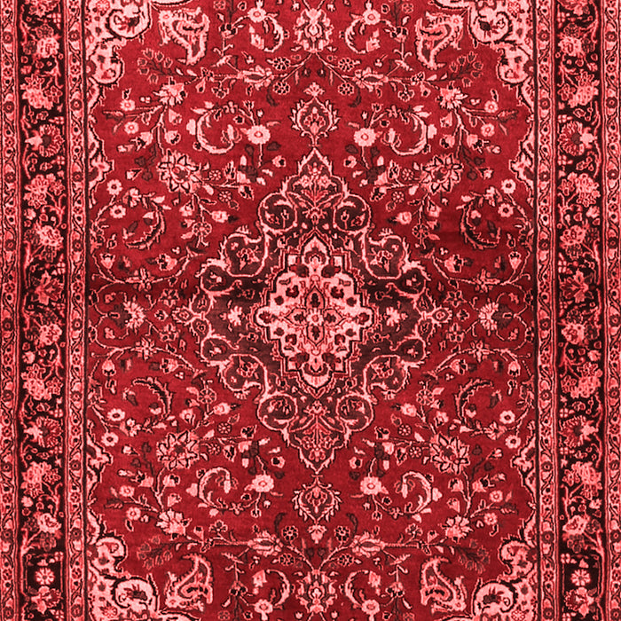 Machine Washable Persian Red Traditional Rug, wshtr2017red