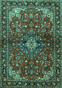 Persian Turquoise Traditional Rug, tr2017turq