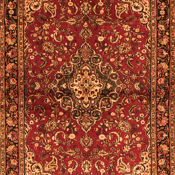 Serging Thickness of Machine Washable Persian Orange Traditional Area Rugs, wshtr2017org