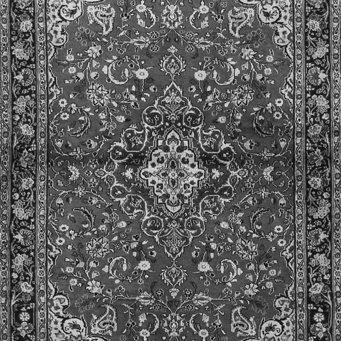 Serging Thickness of Machine Washable Persian Gray Traditional Rug, wshtr2017gry