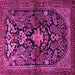 Square Persian Pink Traditional Rug, tr2018pnk