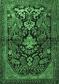 Persian Emerald Green Traditional Rug, tr2018emgrn