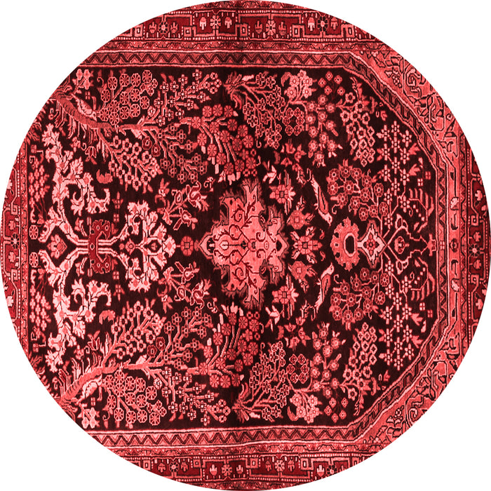 Machine Washable Persian Red Traditional Rug, wshtr2018red