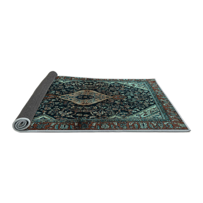 Sideview of Persian Light Blue Traditional Rug, tr2019lblu