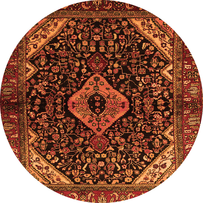 Machine Washable Persian Orange Traditional Area Rugs, wshtr2019org