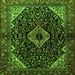 Serging Thickness of Persian Green Traditional Rug, tr2019grn