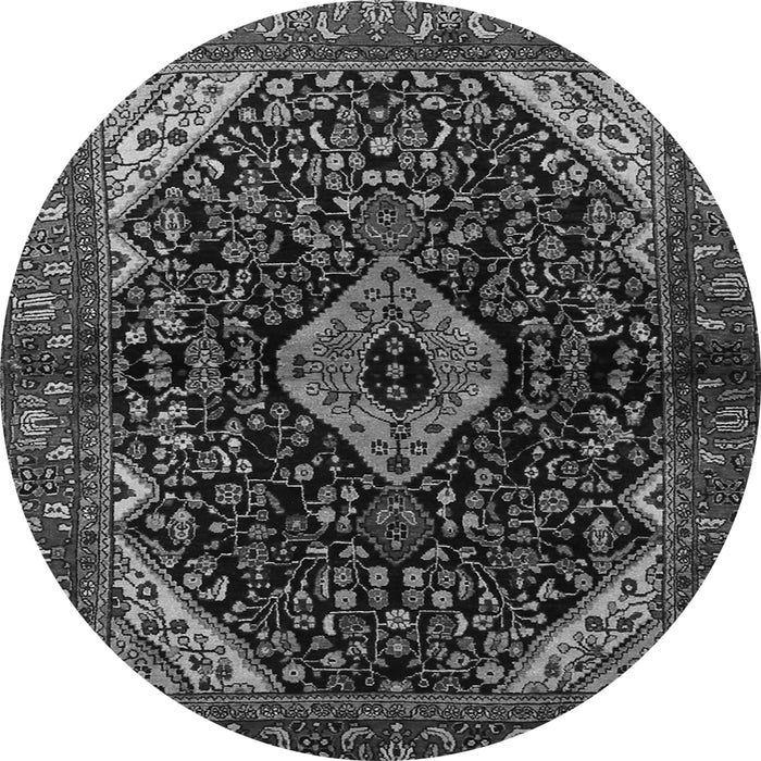 Machine Washable Persian Gray Traditional Rug, wshtr2019gry