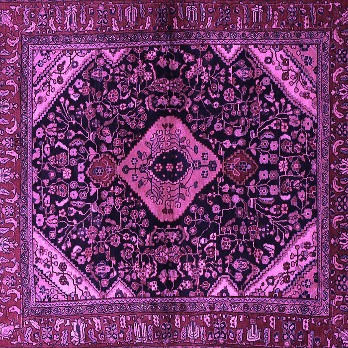 Square Persian Purple Traditional Rug, tr2019pur