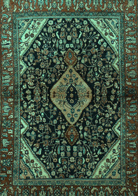 Persian Turquoise Traditional Rug, tr2019turq