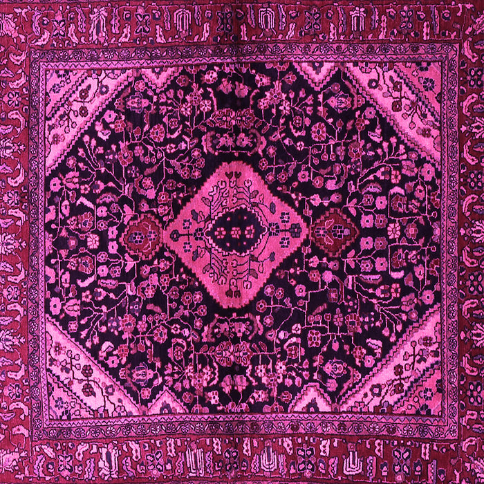 Square Persian Pink Traditional Rug, tr2019pnk