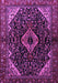 Machine Washable Persian Purple Traditional Area Rugs, wshtr2019pur