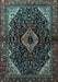 Machine Washable Persian Light Blue Traditional Rug, wshtr2019lblu