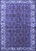 Machine Washable Persian Blue Traditional Rug, wshtr201blu