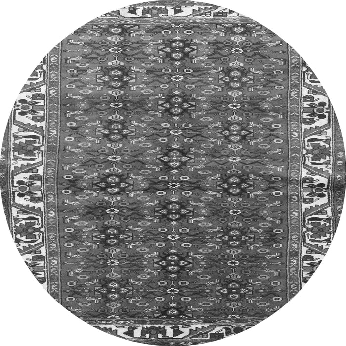 Machine Washable Persian Gray Traditional Rug, wshtr201gry