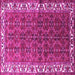 Square Persian Pink Traditional Rug, tr201pnk