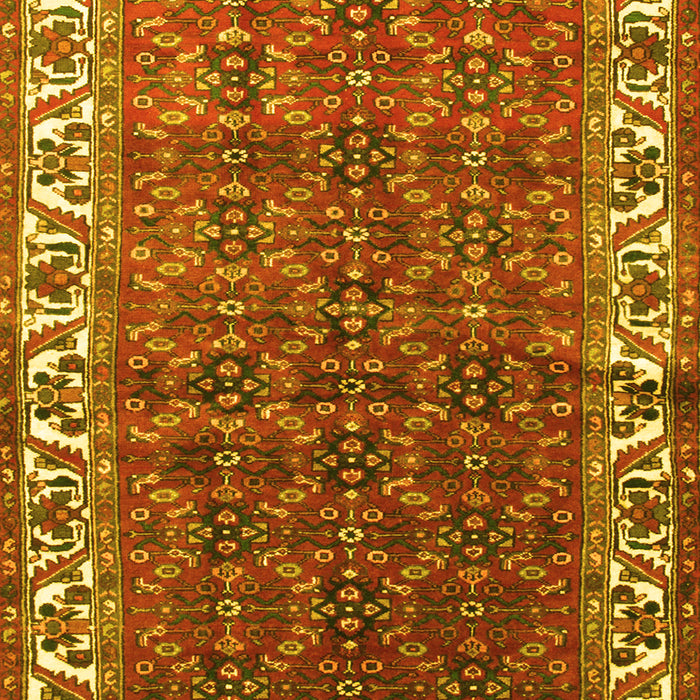 Machine Washable Persian Yellow Traditional Rug, wshtr201yw