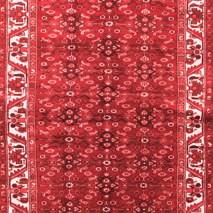 Machine Washable Persian Red Traditional Rug, wshtr201red