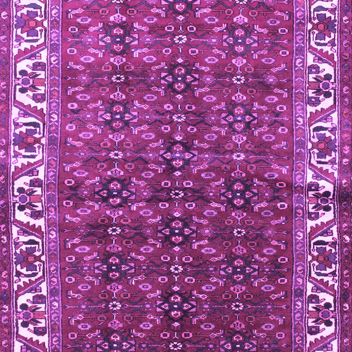 Machine Washable Persian Purple Traditional Area Rugs, wshtr201pur