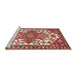 Sideview of Machine Washable Traditional Red Rug, wshtr202