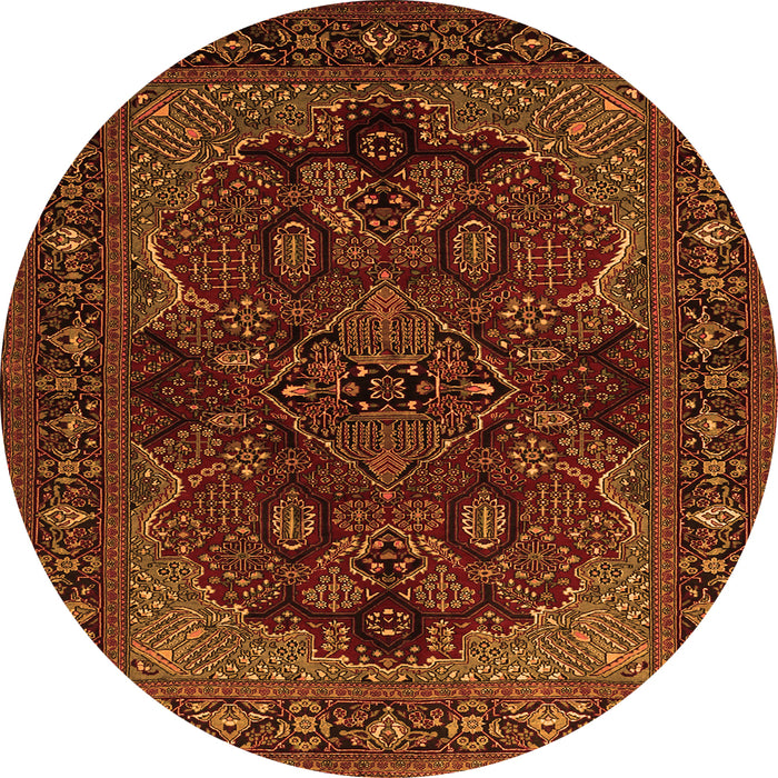 Machine Washable Persian Orange Traditional Area Rugs, wshtr2020org