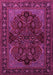 Machine Washable Persian Pink Traditional Rug, wshtr2020pnk