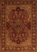 Serging Thickness of Machine Washable Persian Orange Traditional Area Rugs, wshtr2020org