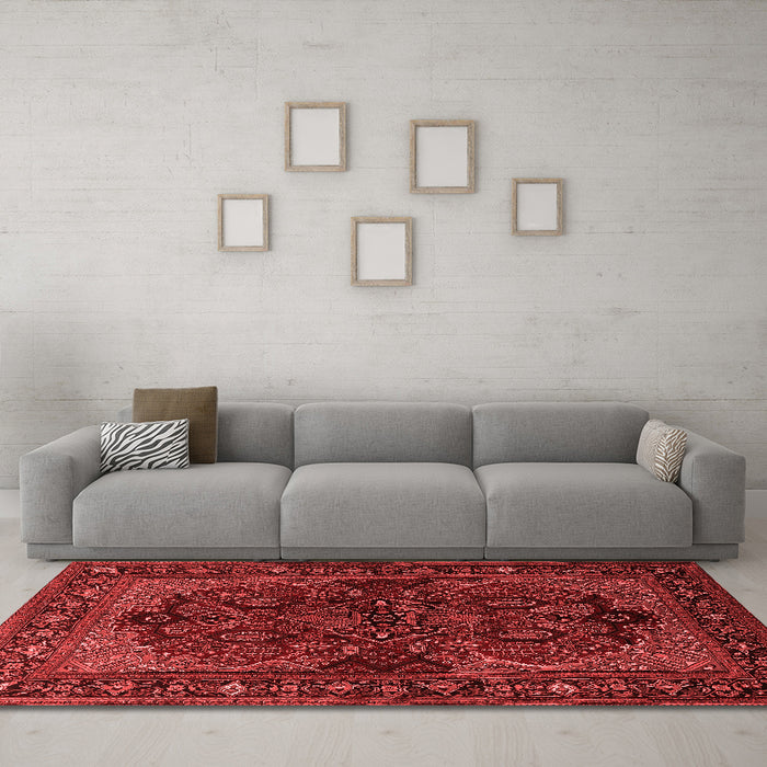 Traditional Red Washable Rugs