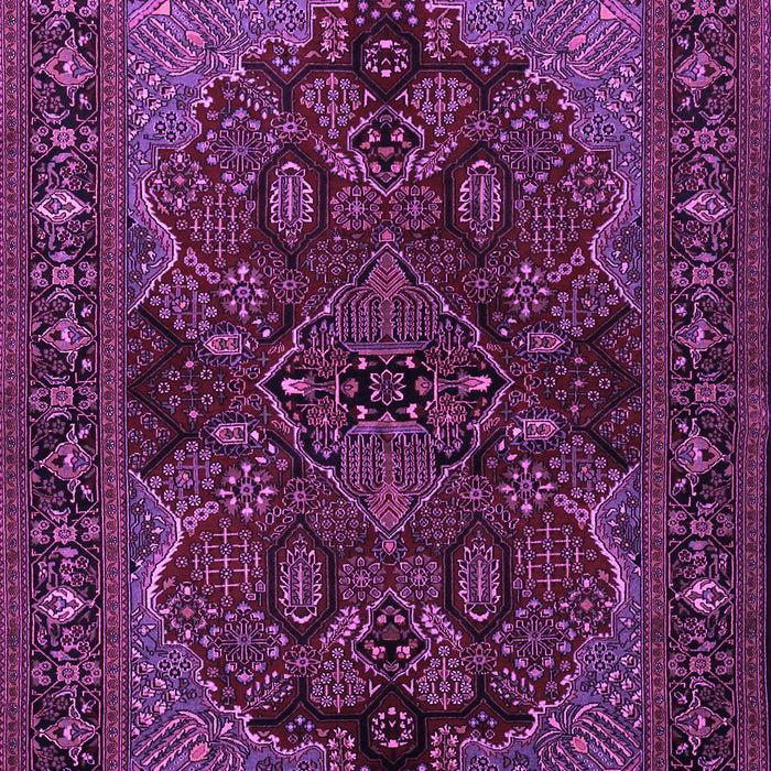 Machine Washable Persian Purple Traditional Area Rugs, wshtr2020pur