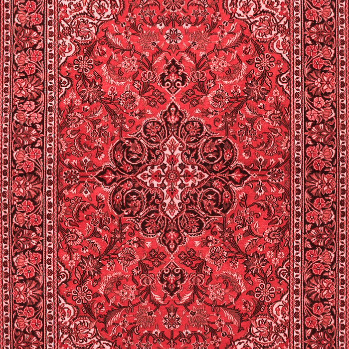 Machine Washable Persian Red Traditional Rug, wshtr2021red