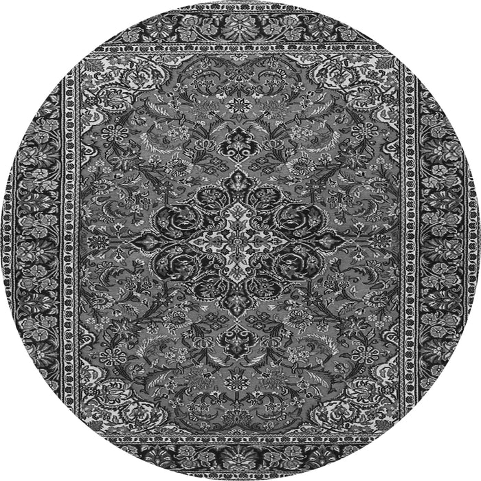 Machine Washable Persian Gray Traditional Rug, wshtr2021gry