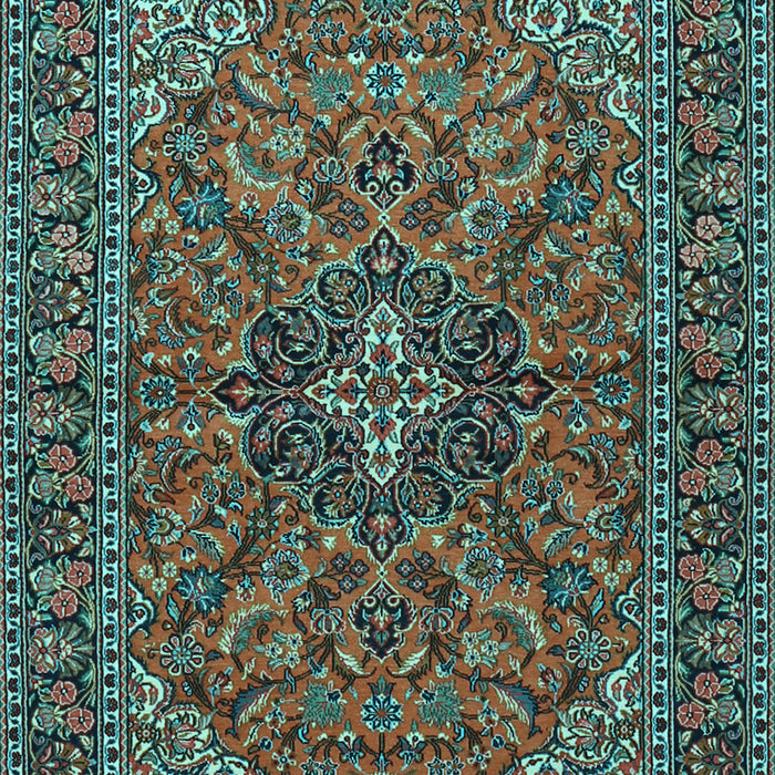 Machine Washable Persian Light Blue Traditional Rug, wshtr2021lblu