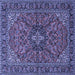 Square Persian Blue Traditional Rug, tr2021blu