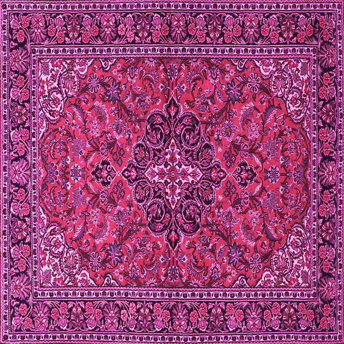 Square Persian Pink Traditional Rug, tr2021pnk