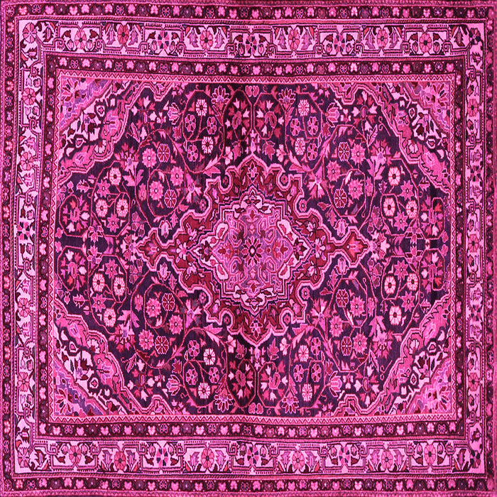 Square Persian Pink Traditional Rug, tr2022pnk