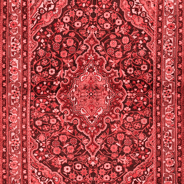 Machine Washable Persian Red Traditional Rug, wshtr2022red