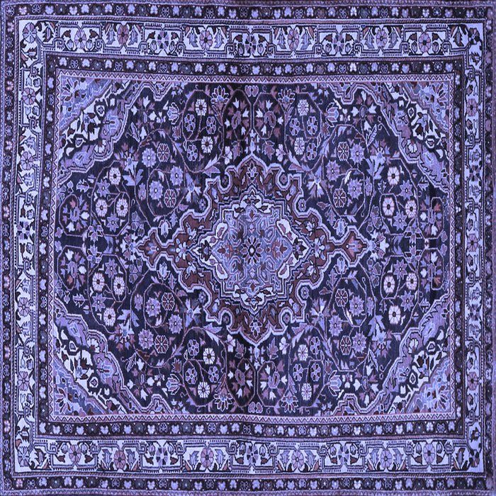 Square Persian Blue Traditional Rug, tr2022blu