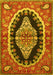 Medallion Yellow Traditional Rug, tr2023yw