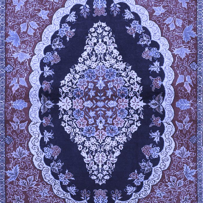 Medallion Blue Traditional Rug, tr2023blu